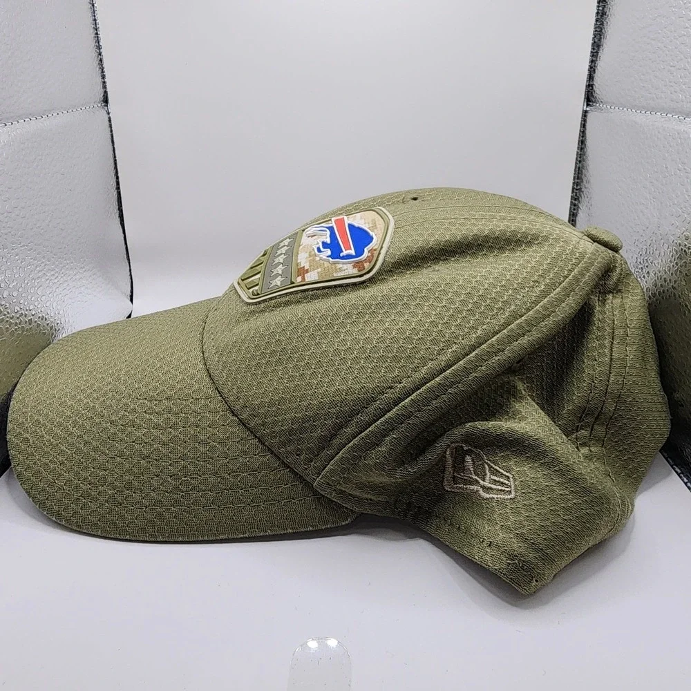 New Era Buffalo Bills NFL Salute to Service Hat Mens‎ Small/Medium Olive Green